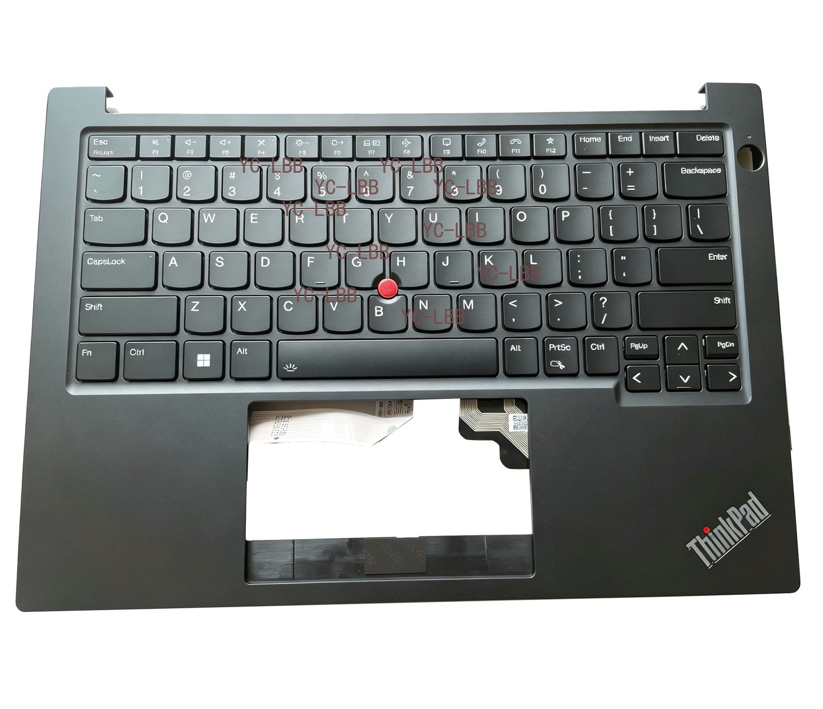 5M11L59795 For ThinkPad E14 Gen 5 Palmrest Cover Keyboard US Black Backlit