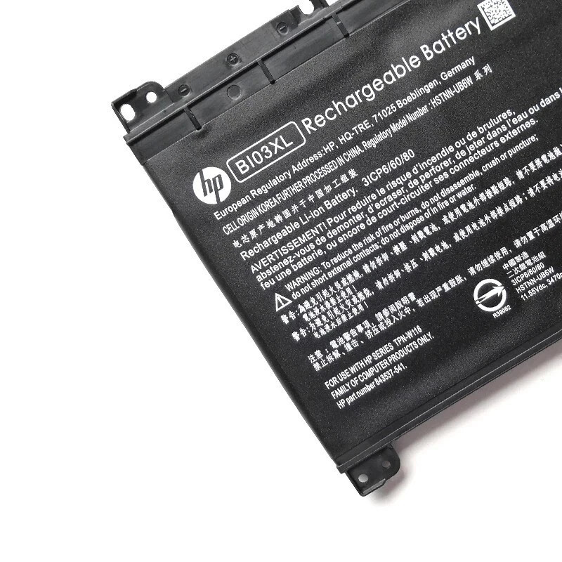 Genuine OEM BI03XL  Battery For HP Pavilion X360 13-U 844203-850 844203-855 US