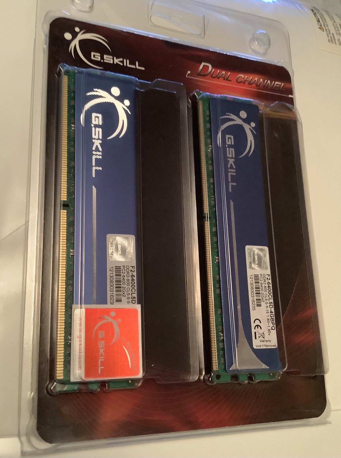 G.Skill Dual Channel Desktop Memory Extreme Performance F2-6400CL5D-4GBPQ Kit