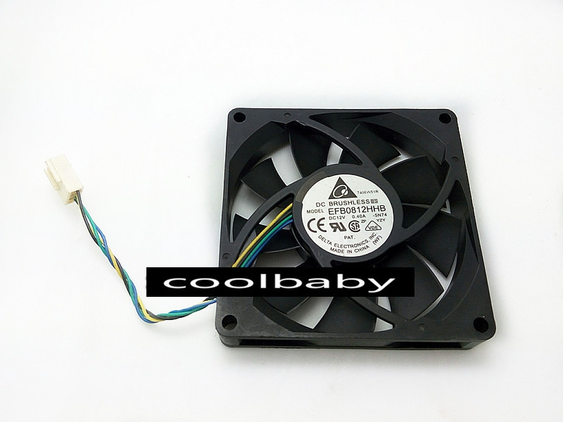 Delta EFB0812HHB 8015 Fan 12V 0.4A 80*80*15MM 4pin