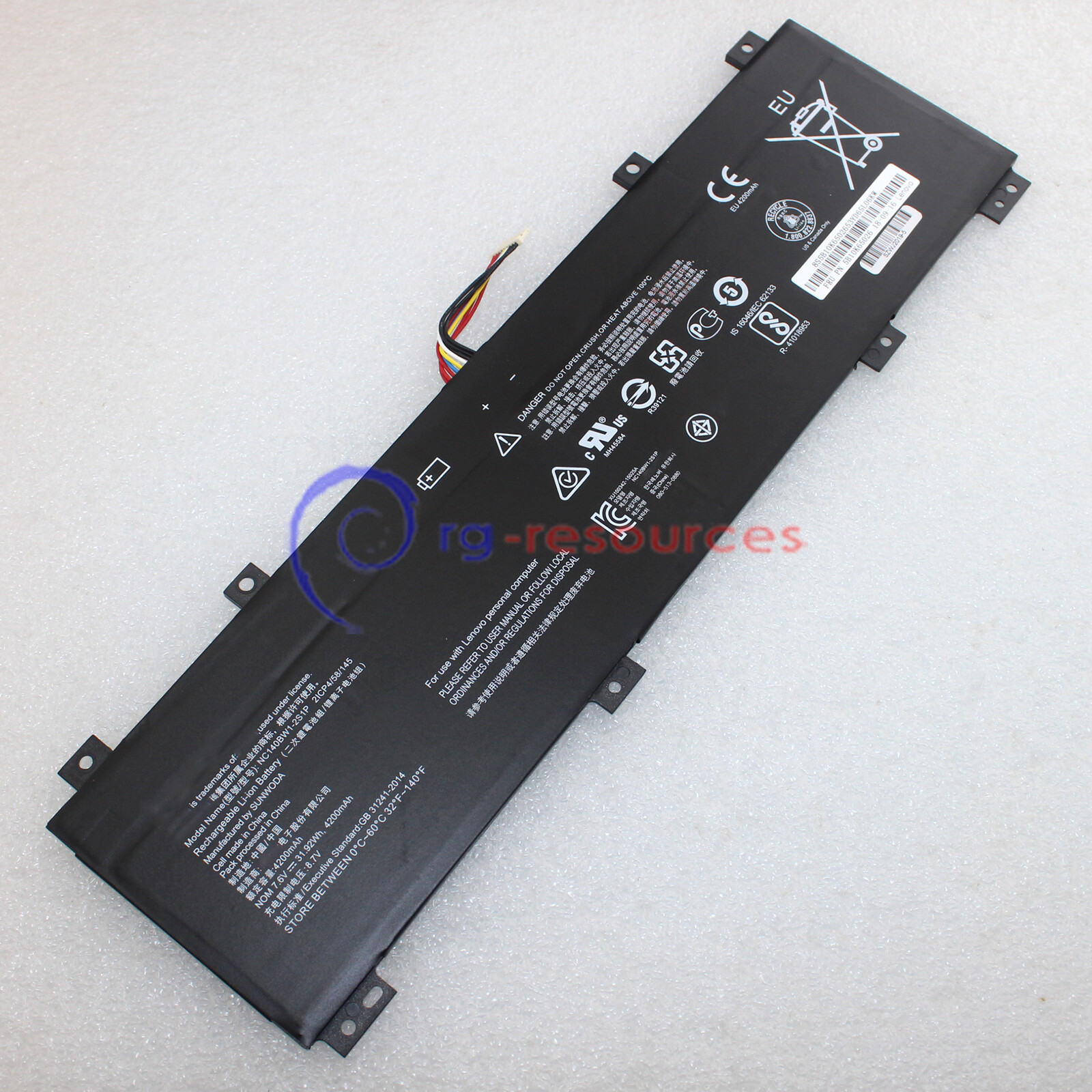 NEW 31.92Wh 0813002 Battery for Lenovo IdeaPad 100S-14IBR 14" NC140BW1-2S1P