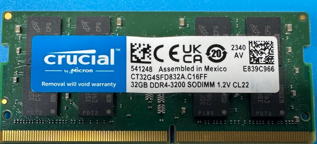 Crucial 32GB DDR4 SDRAM Memory (CT32G4SFD832A)
