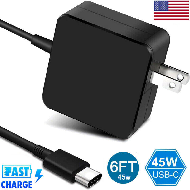 USBC AC Adapter Charger for Samsung Chromebook 4+ XE350XBA-K05US, XE350XBA-K01US