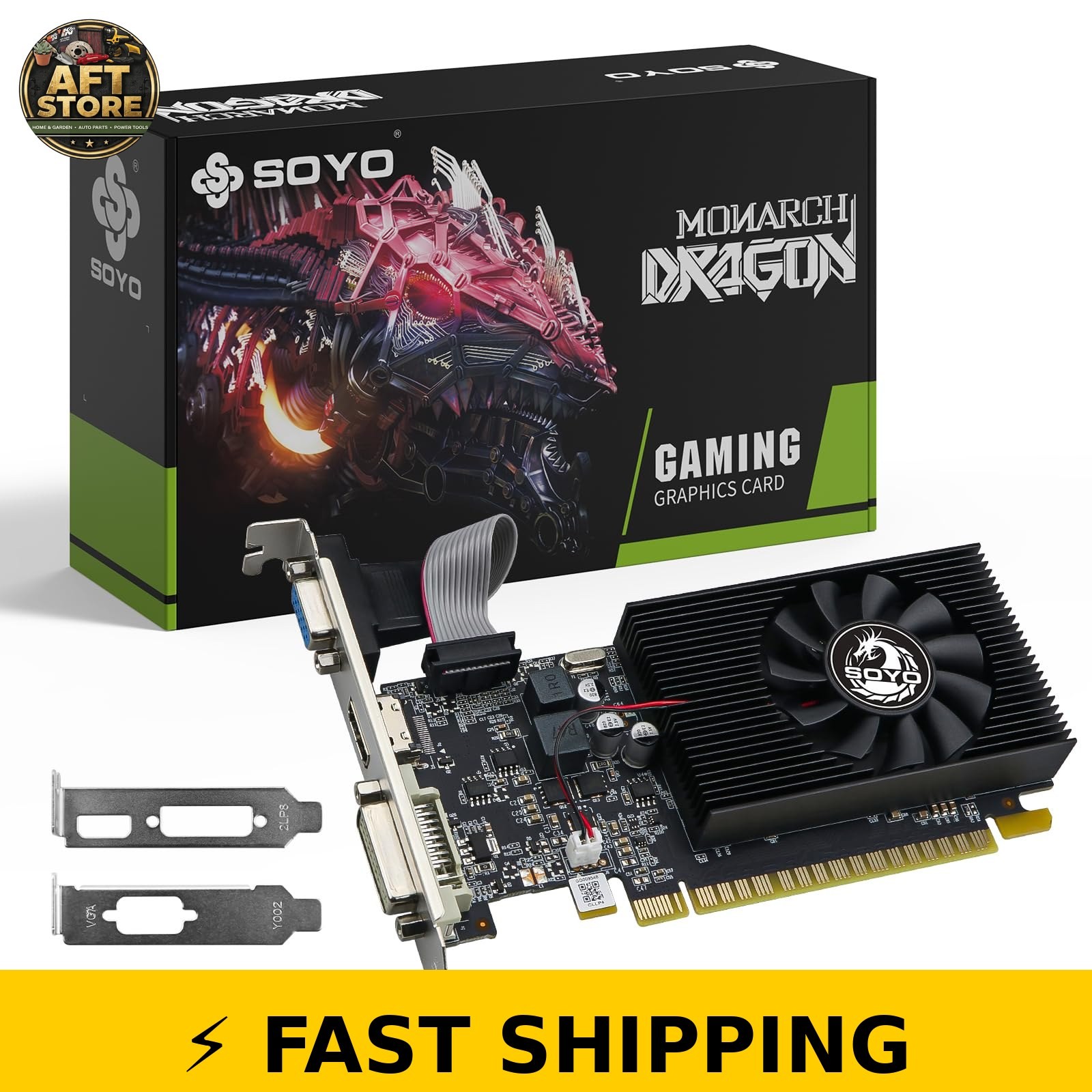 SOYO GeForce GT 740 4GB DDR3 Low Profile Graphics Card