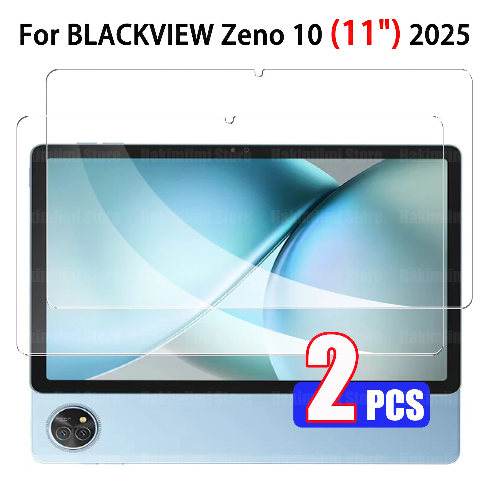 2PCS For BLACKVIEW Zeno 10 (2025) 11" Tempered Glass Film Cover Screen Protector