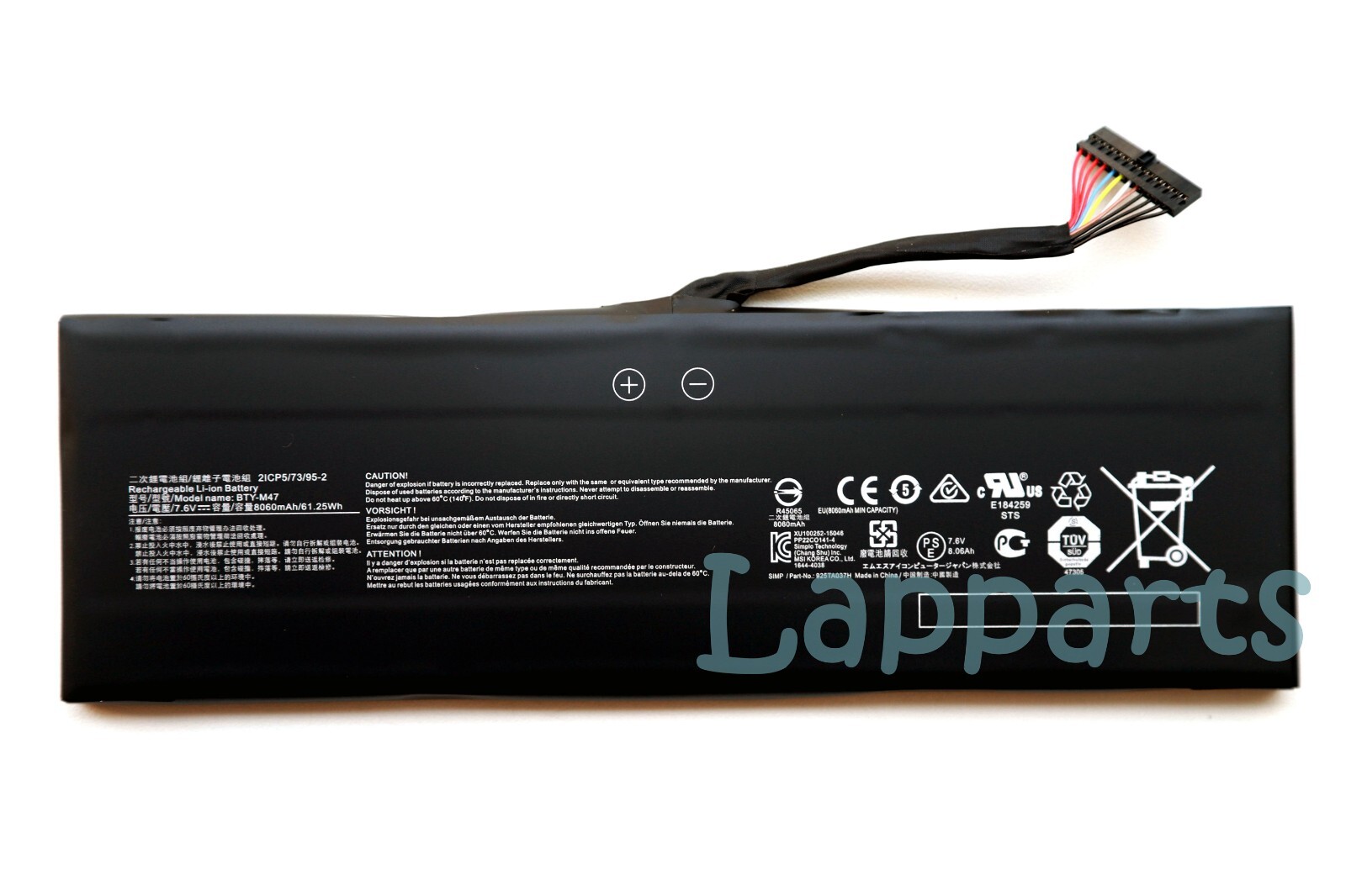 New Genuine BTY-M47 Battery for Msi GS40 6QD 6QE GS43 GS43VR 7RE 6RE MS-14A3