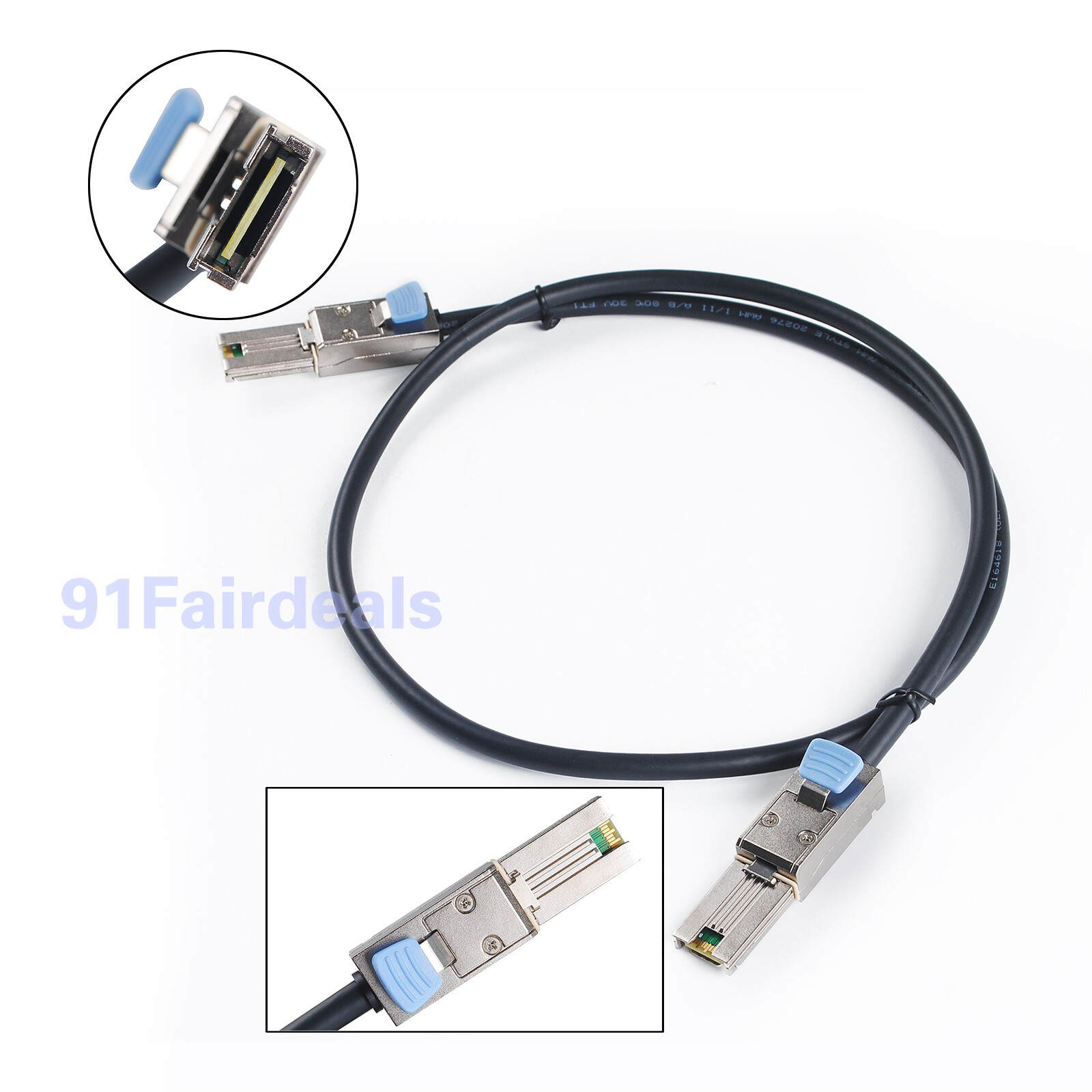 2Pcs/lot External HD Mini SAS SFF-8088 to SFF8088 Cable Mini SAS 26P 3FT 1M USA