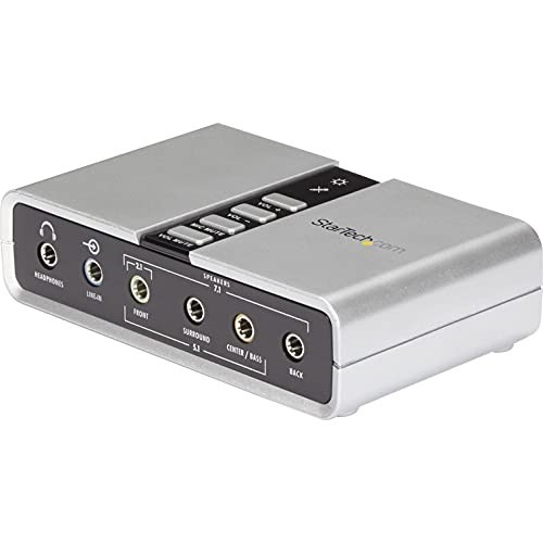 StarTech ICUSBAUDIO7D External USB Sound Card 7.1 Surround SPDIF 3.5mm PC Laptop
