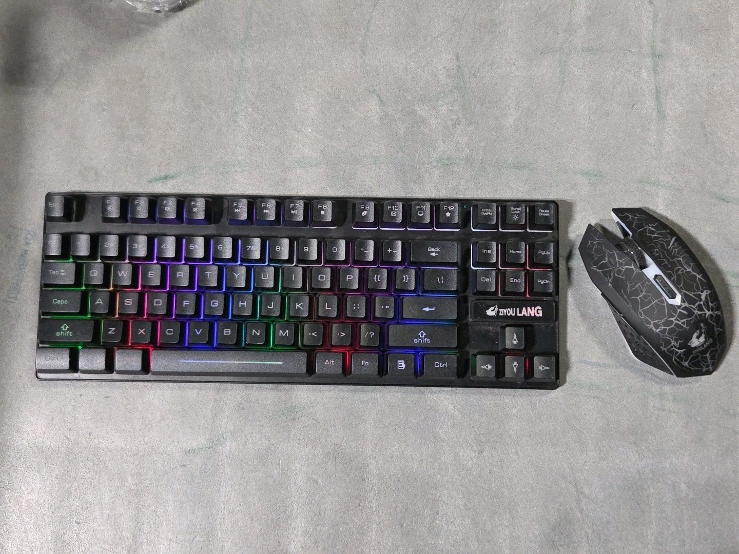 Keyboard And Mouse Wireless ziyou lang t87