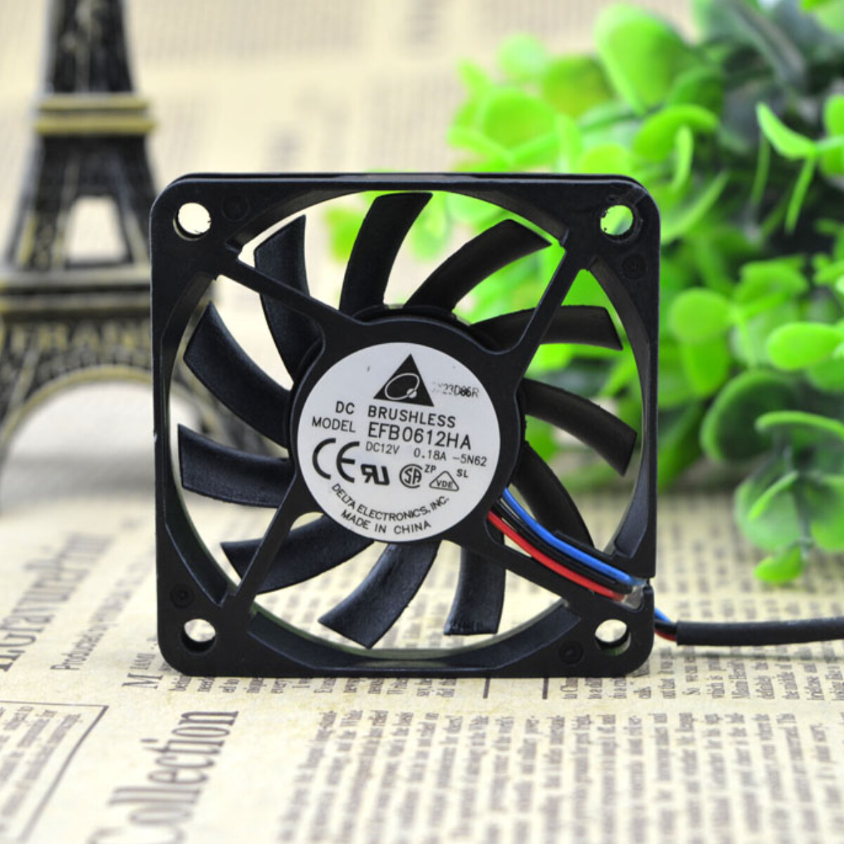 DELTA EFB0612HA 6010 12V 0.18A 6CM Cooling Industrial Fan Mute Thin