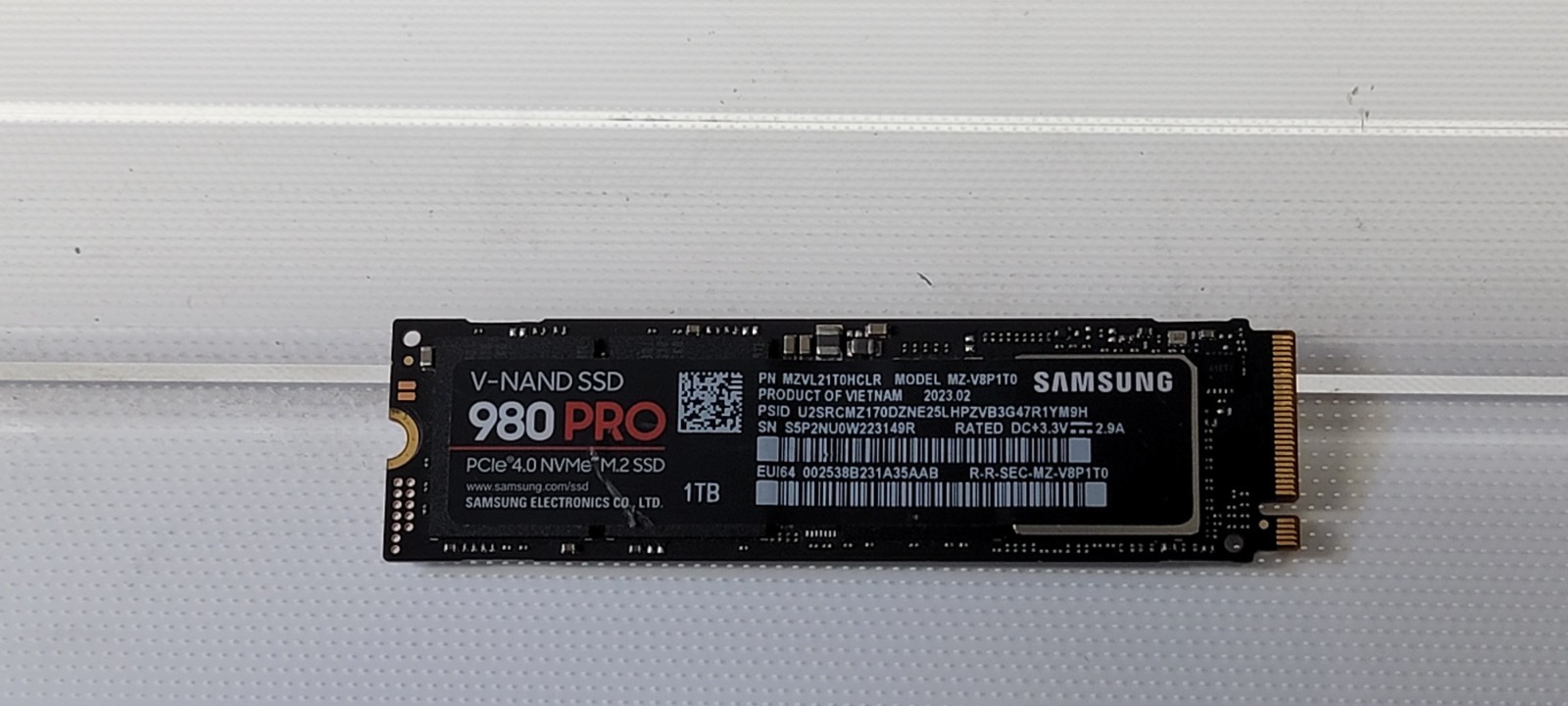 Samsung 980 PRO 1TB NVMe M.2 SSD Gen4 Internal Gaming SSD MZ-V8P1T0 