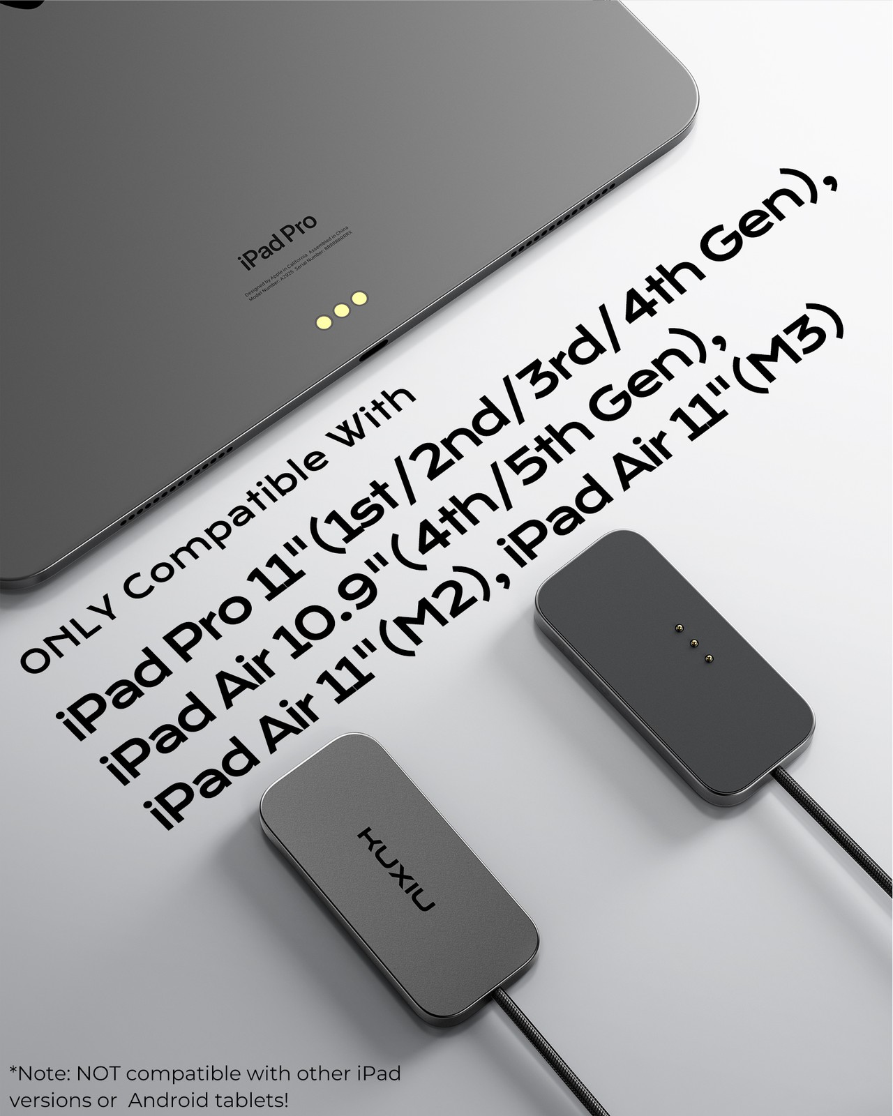 35W Magnetic Smart Connector Charger for iPad Pro/Air 11" 12.9" 13" M2 M3 M4 