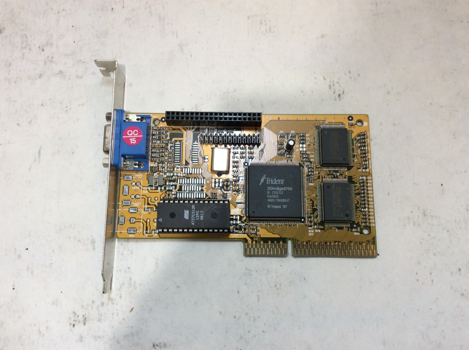 Trident 3DImage 9750 VGA AGP Video Graphics Card UNTESTED -PP