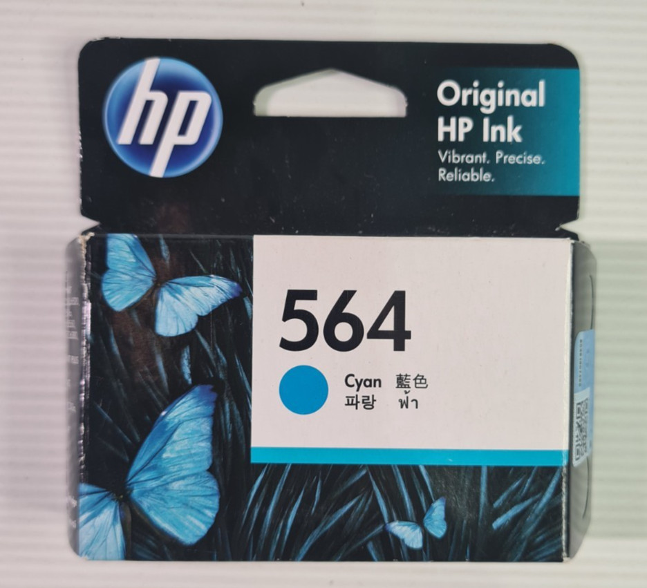 1x Genuine Original HP 564 Cyan Ink Cartridge CB318WA OEM Sealed New 300 pages