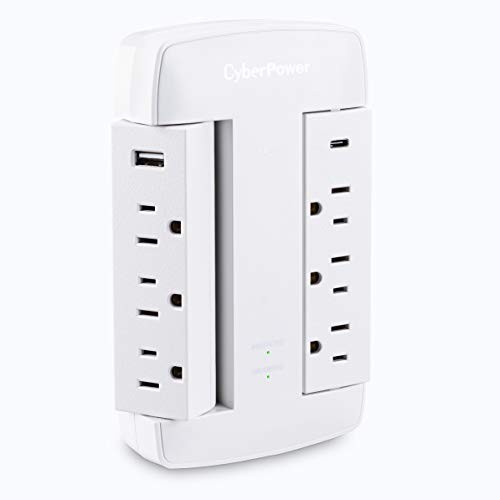 CyberPower CSP600WSURC5 Professional 6 - Outlet Surge with 900 J (CSP600WSURC5)