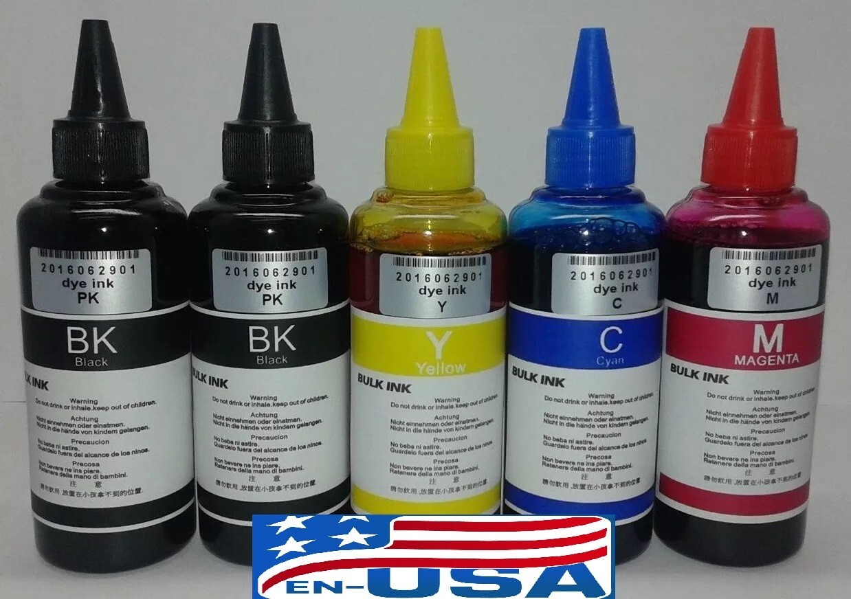 502 5 x 100ml Ink Compatible 502 Ink ET 4760 2850 2760 3760 4850 2750 522 2803