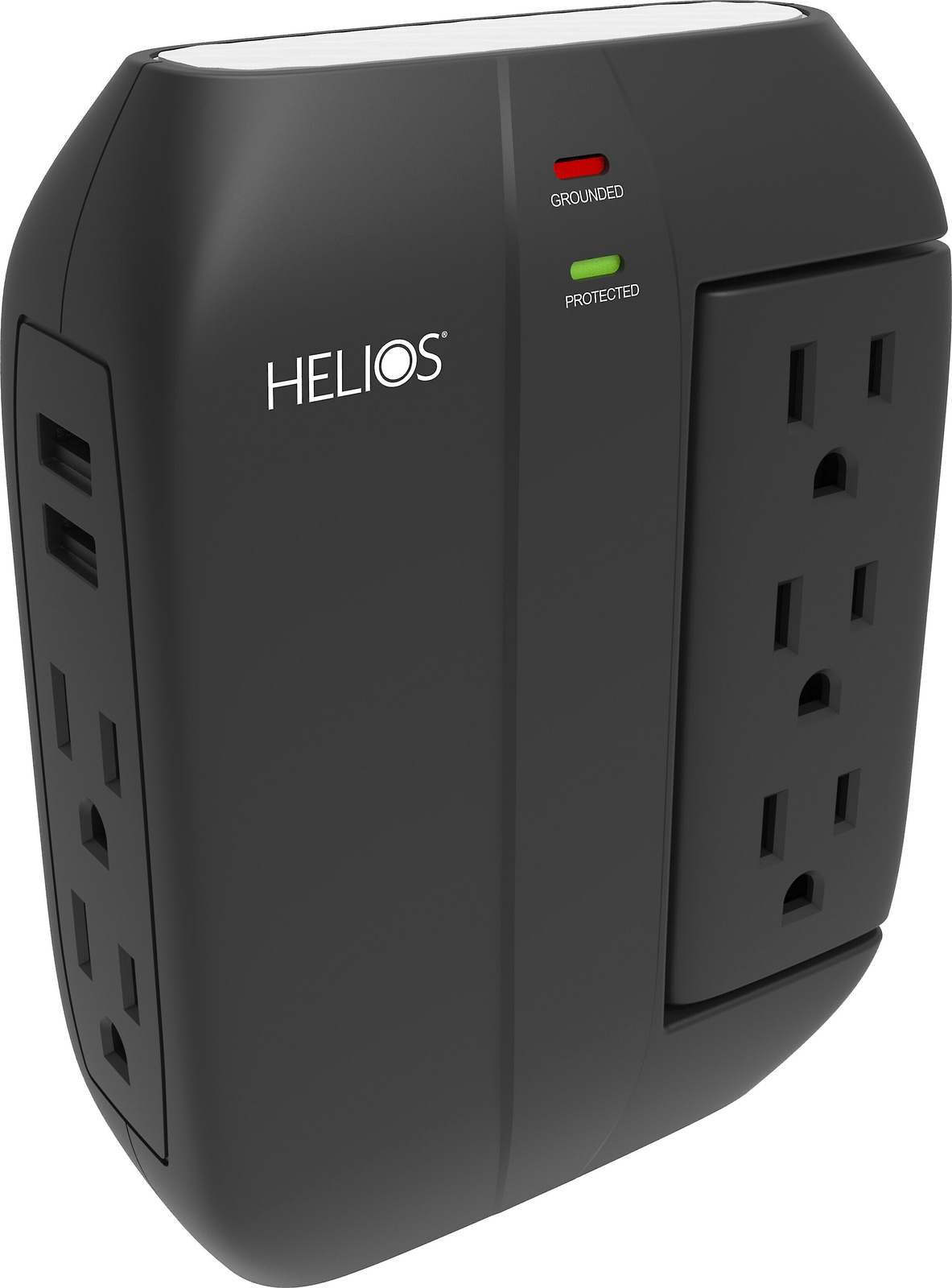 Ethereal Helios AS-P-5R Wall Tap with Swivel Outlets -Black