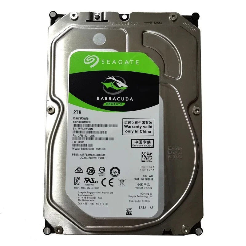 open box Seagate ST2000DM008 2TB 3.5in SATA Hard Drive
