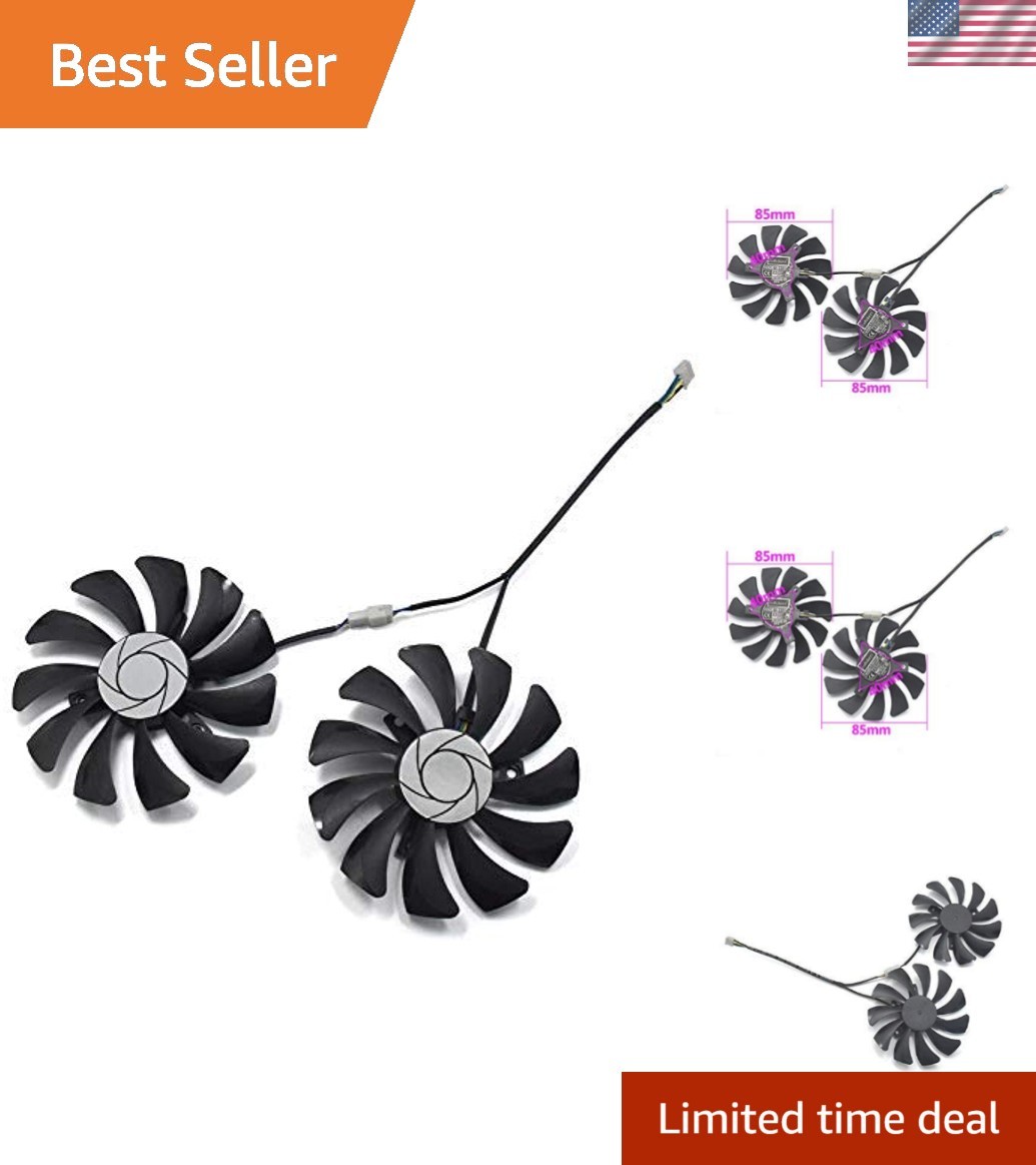 85mm 4-Pin Video Card Cooling Fan Replacement for MSI GTX 1050 1060 Graphic C...