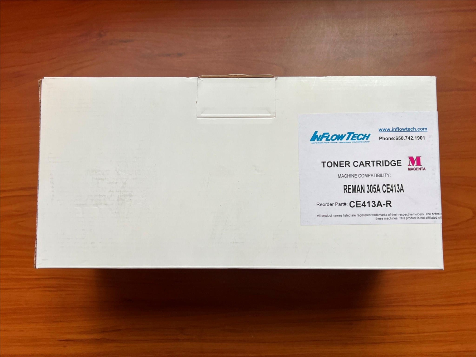 InFlow Tech Magenta Toner Cartridge CE413A-R for REMAN 305A CE413A