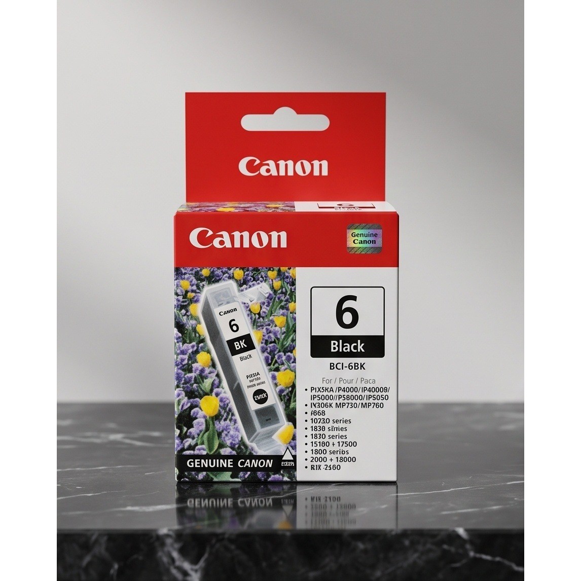 Canon BCI-6BK Black Ink Tank Genuine PIXMA iP4000 iP5000 MP750 BJC-8200 NEW
