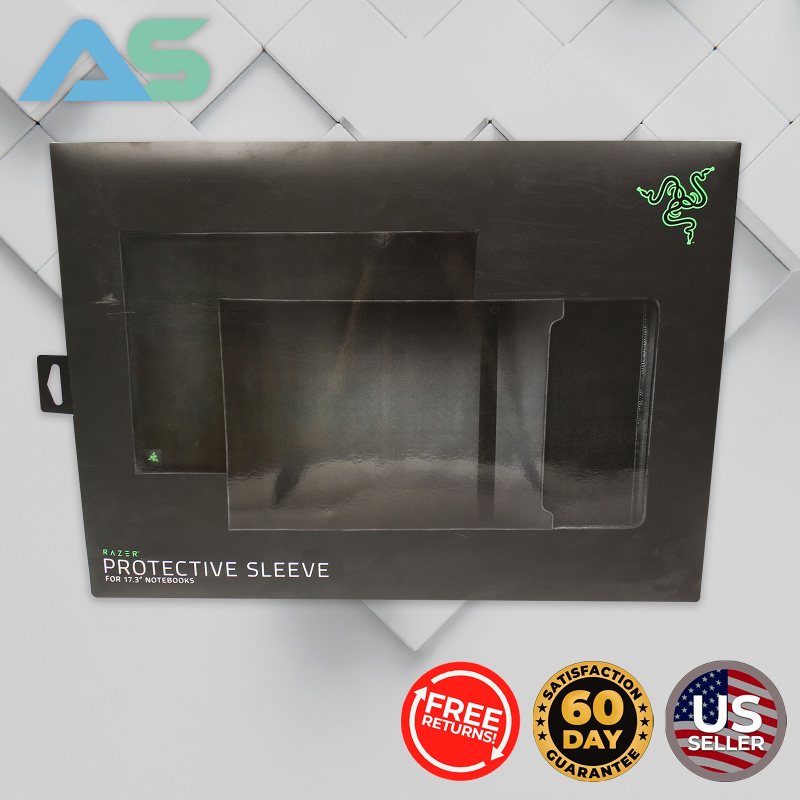 Razer 🐍 Protective Sleeve for 17.3" Notebooks | Black | P/N RC21-01250101-R3M1