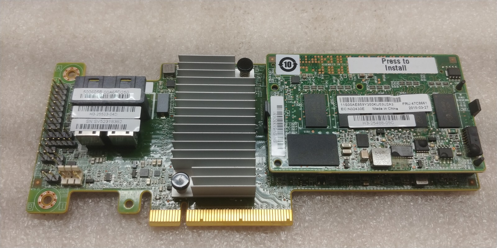 IBM 46C9111 M5120 ServeRAID 12gb/s Raid PCI-e 3.0 X8 SAS/SATA CONTROLLER CARD FS