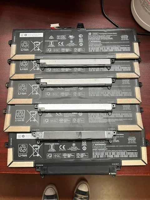 Lot of 5 HP HK04XL Laptop Batteries Tested 70%+ BIOS Health Used Genuine