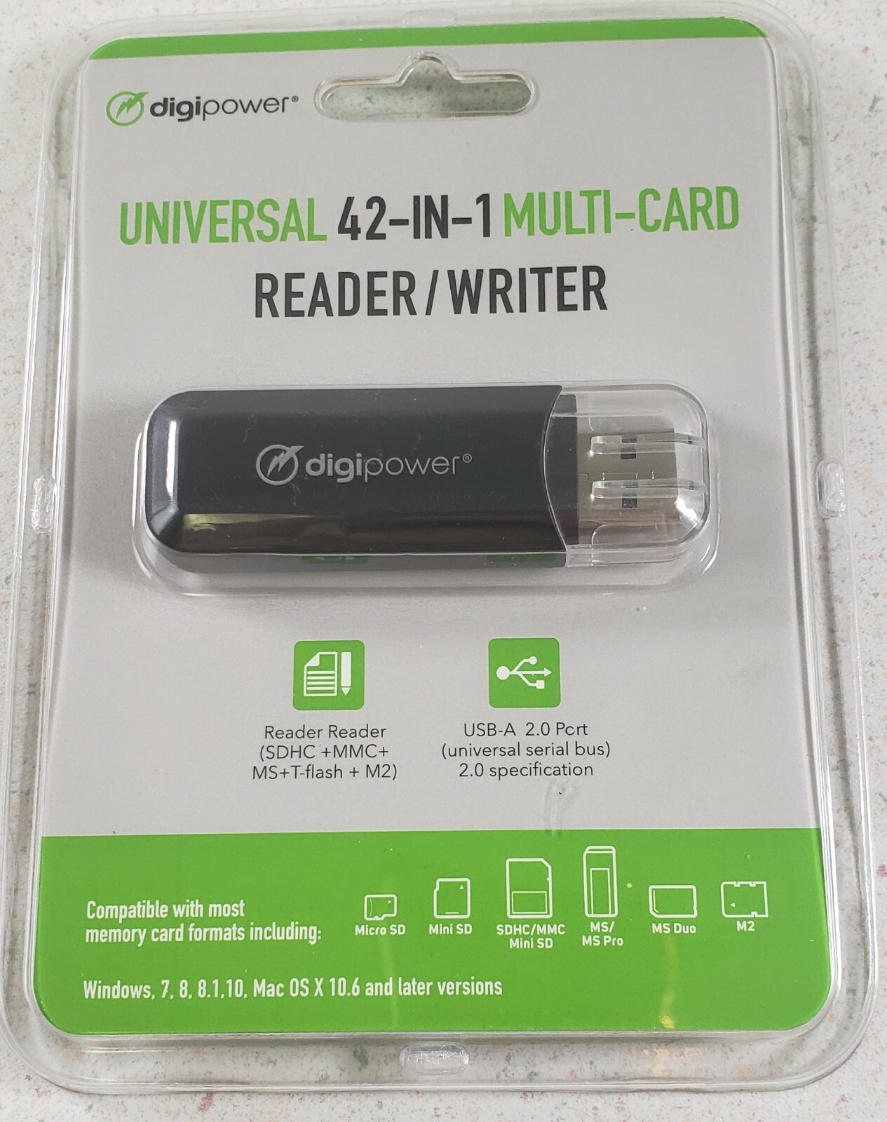 Digipower Universal 42-in-1 Multi Card-Reader/Writer DP-MCR4 New Sealed
