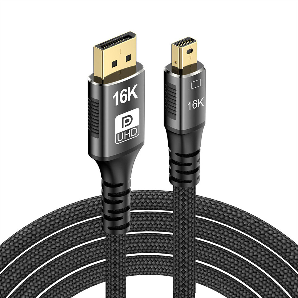 CY Mini DisplayPort to DP Cable Ultra-HD 16K 60hz Compatible FreeSync G-Sync