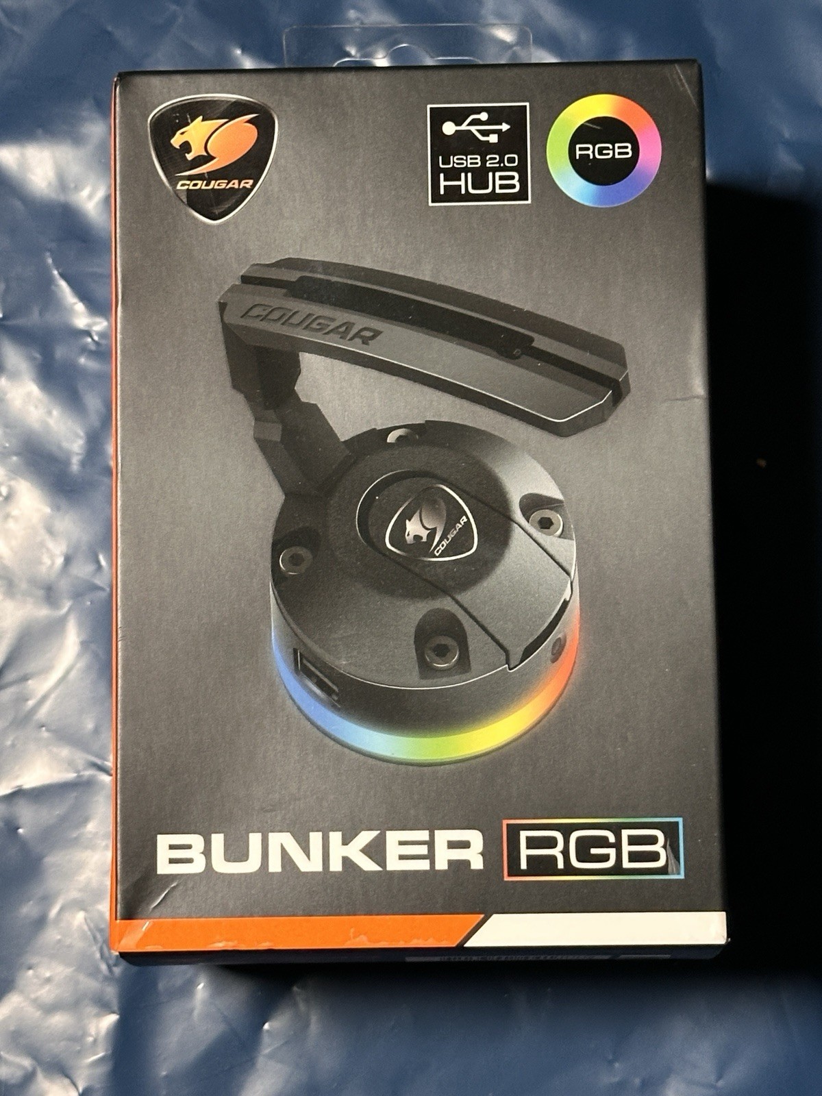 Cougar Bunker RGB Mouse Bungee with 2x USB 2.0, Black
