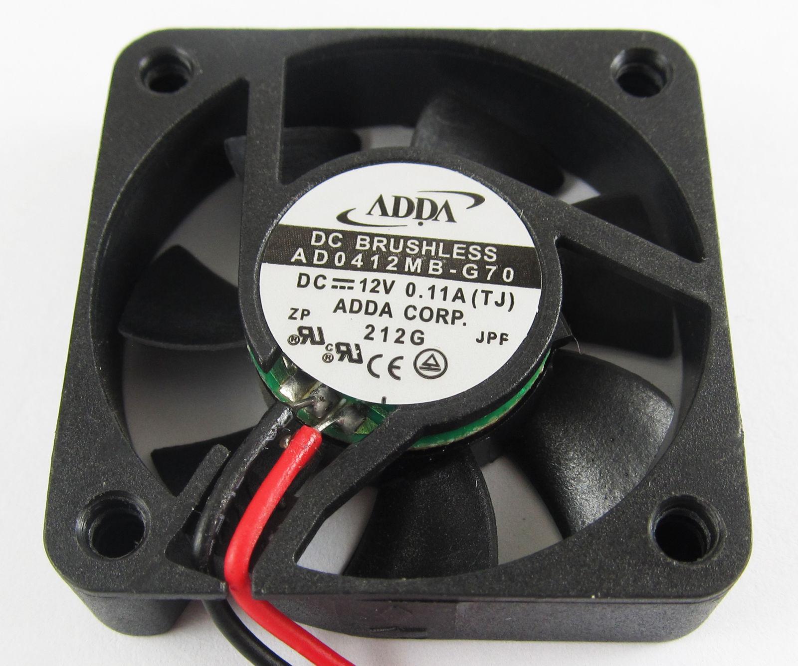 ADDA DC Cooling Fan 40x40x10mm 4010 12V 0.11A 2pin Connector AD0412MB-G70 1pcs