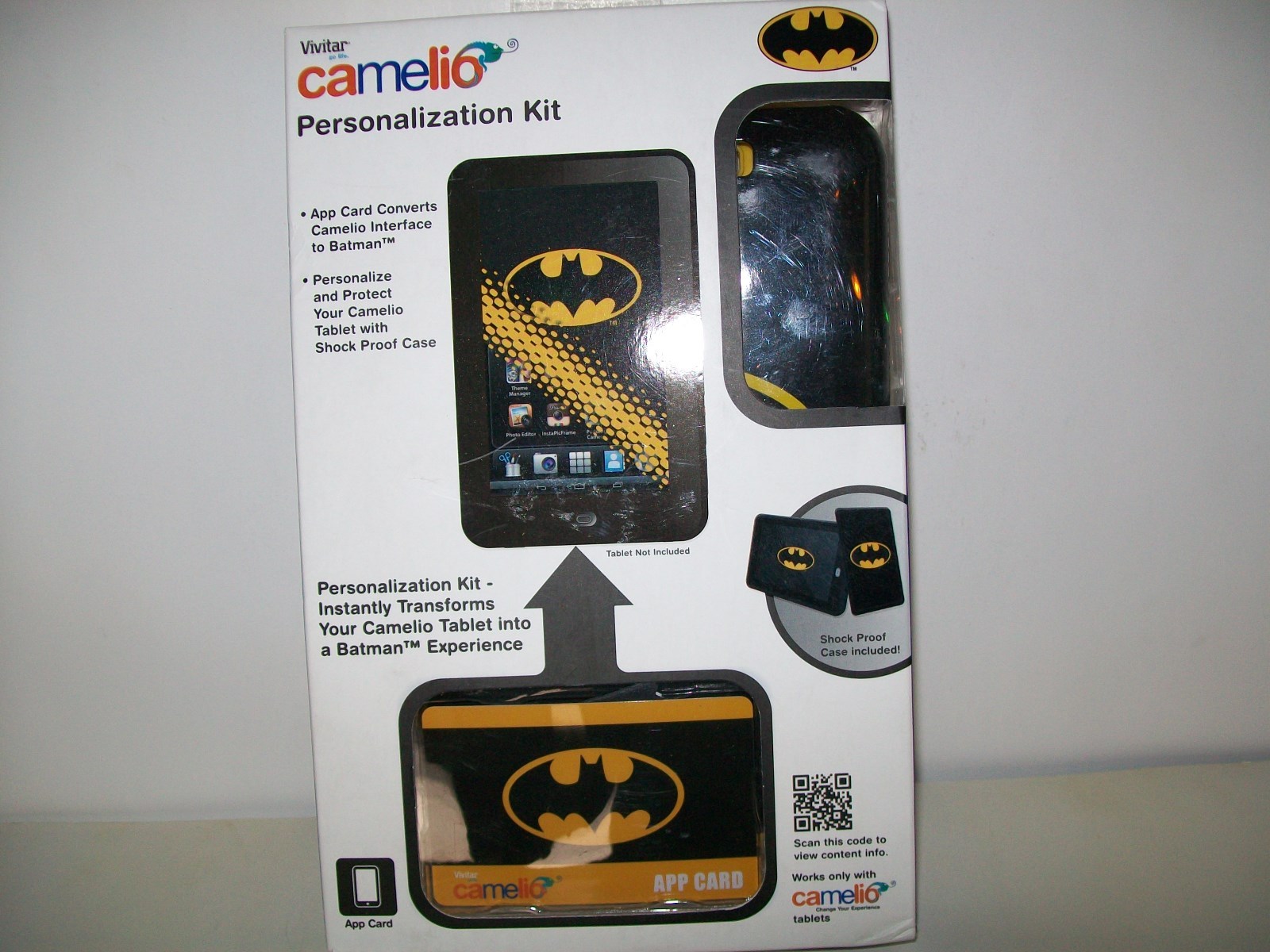 Vivitar Camelio Batman Themed Personalization Kit With Case & App Card B073 