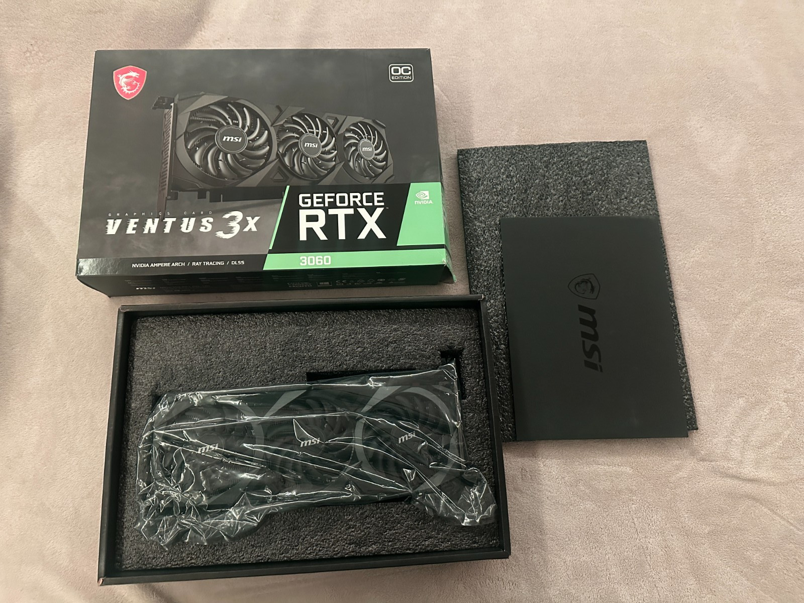 MSI Ventus GeForce RTX 3060 12GB GDDR6 PCI Express 4.0 Graphics Card