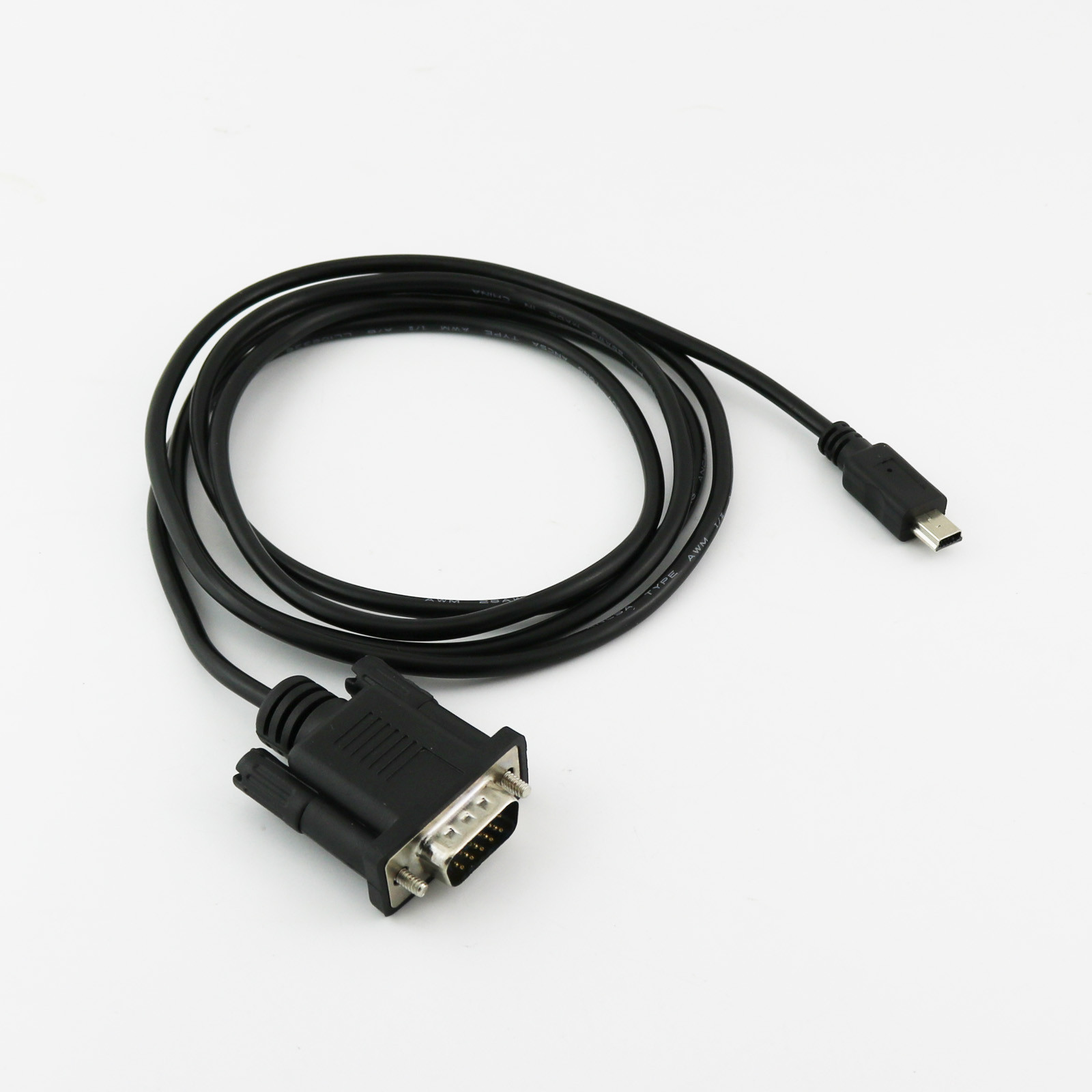 1pc 1.5m For Mobile DVD EVD USB Mini 5pin Male to VGA 15pin Male Connector Cable