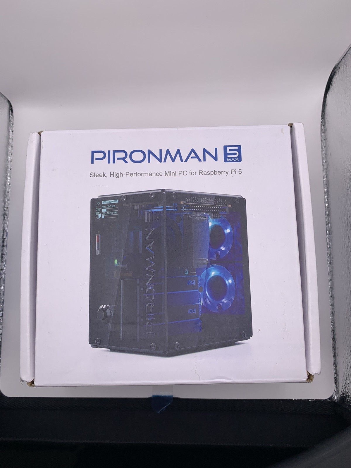 Raspberry Pi 5 PC Case: Pironman 5-MAX, Dual NVMe RAID, RGB Fans, OLED, AI Ready