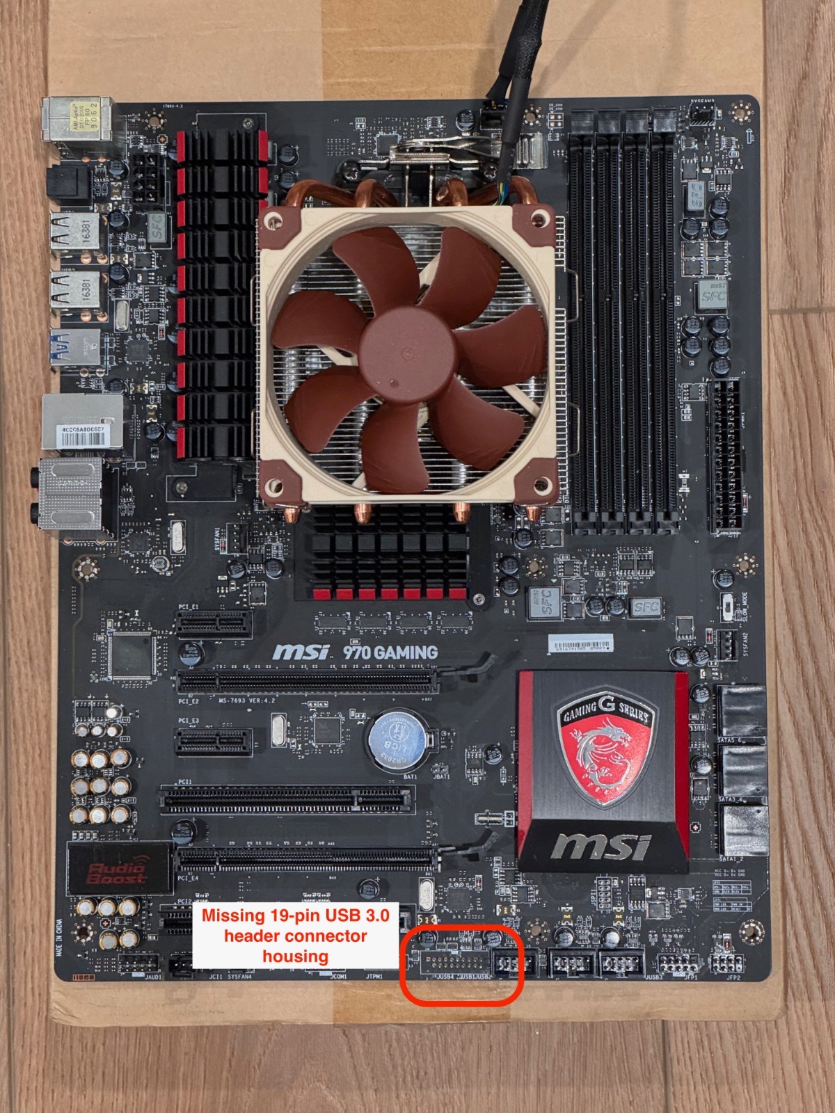 MSI 970 Gaming Motherboard AMD AM3+ Socket DDR3 | FX 6300 CPU | CPU Cooler Combo