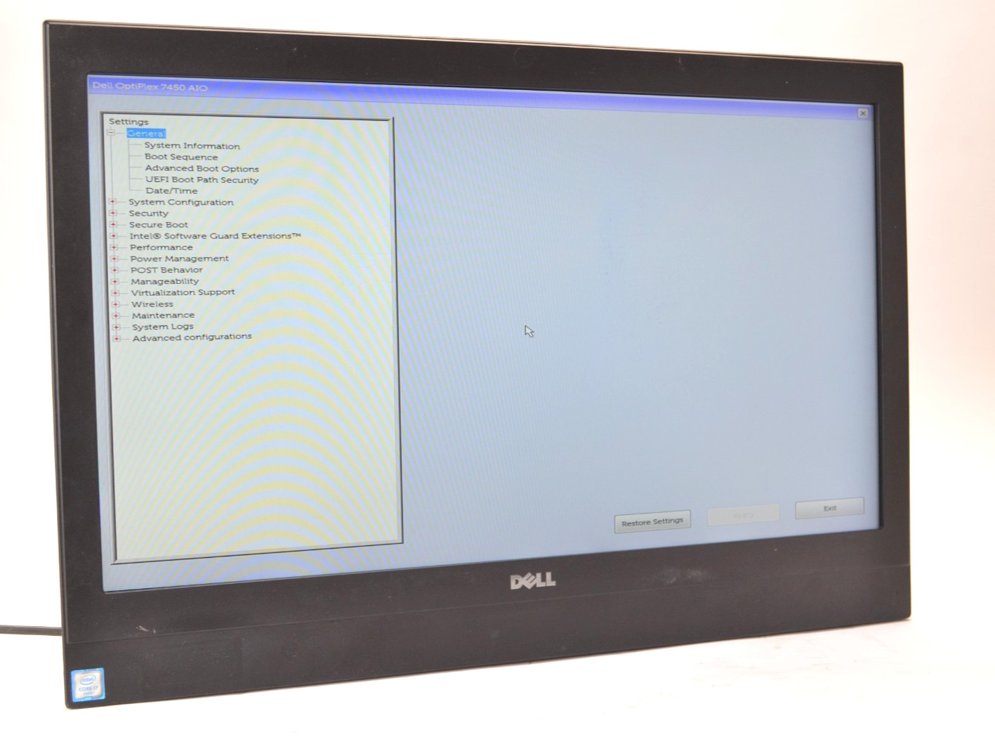 Dell OptiPlex 7440 FHD AIO Core i5-6500 3.20GHz 8GB RAM NO HDD/OS/STAND
