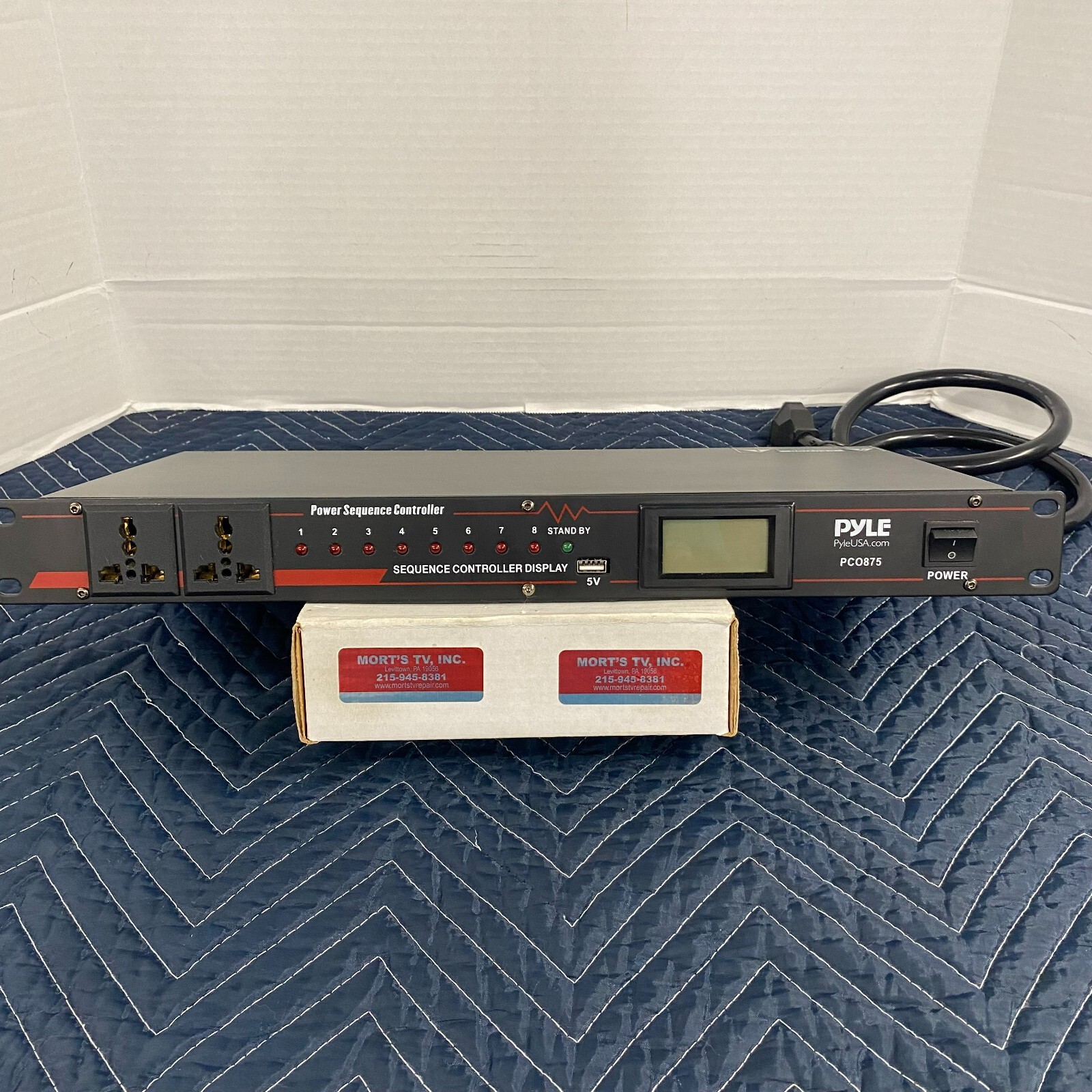 Pyle PCO875 13 Amp 2000W Rack Mount Power Sequence Controller