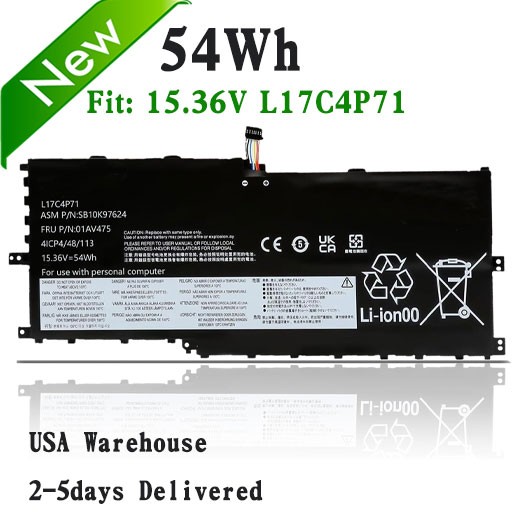 L17C4P71 L17M4P73 01AV475 Battery For Lenovo ThinkPad X1 Yoga 3rd Gen 2018 20LE