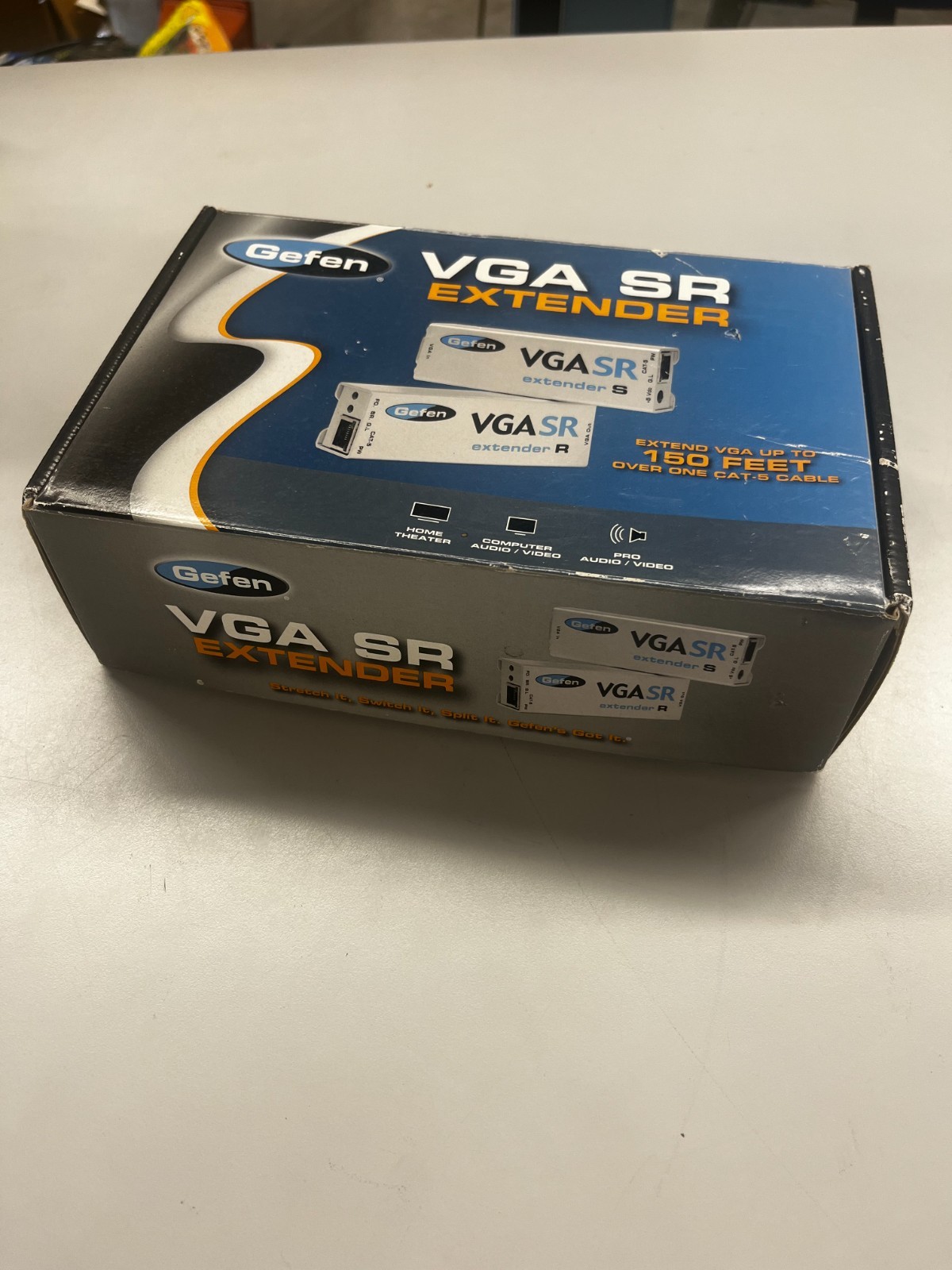 GEFEN VGA-SR EXTENDER, VGA over Cat5, 150' - NOS