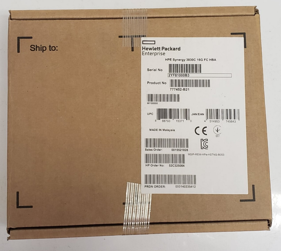 HPE 777452-V21  HPE SYNERGY 3830C 16GB FC - 777452-B21