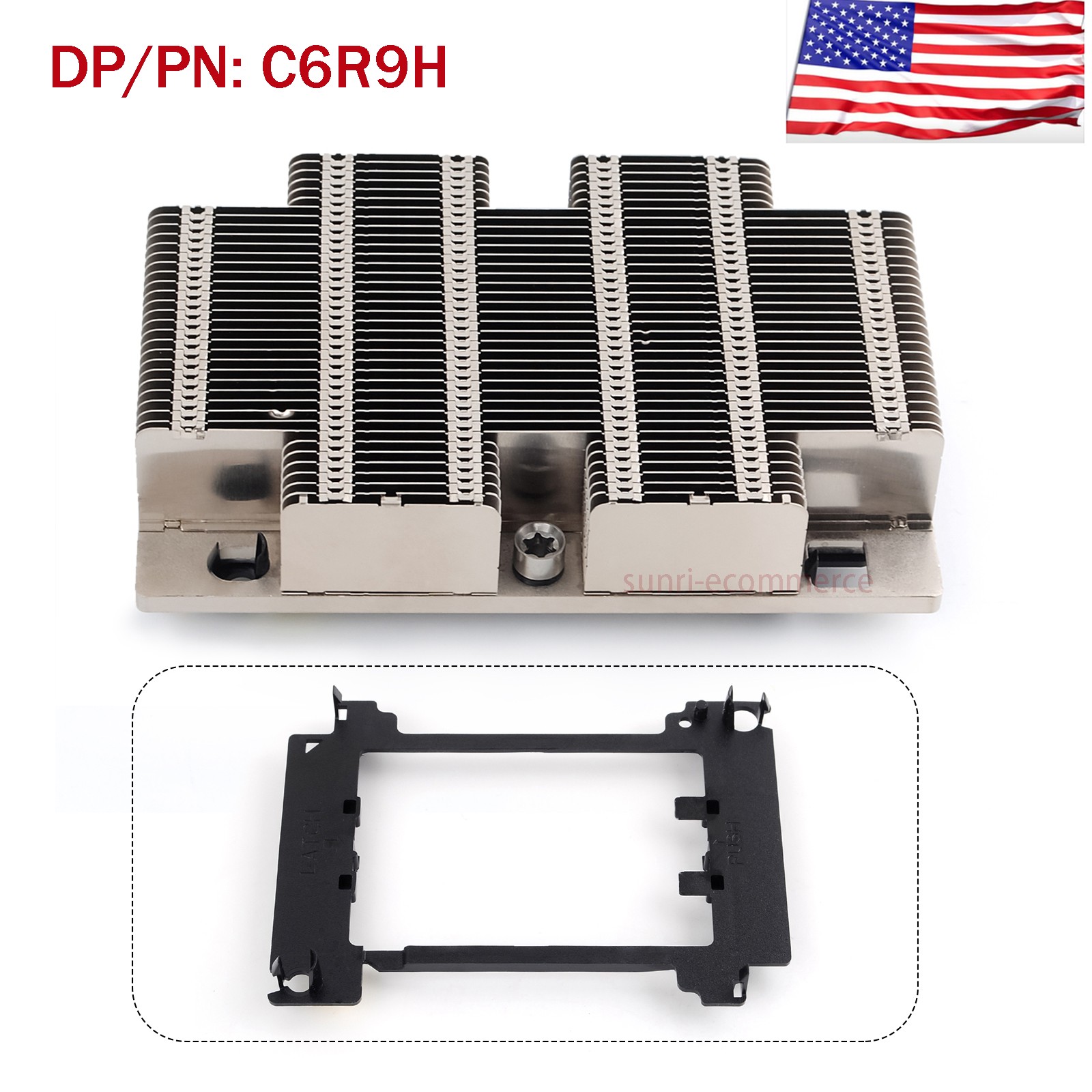 C6R9H 0C6R9H CPU Cooling Heatsink For Dell PowerEdge R740 R740xd R640 w/ Bracket