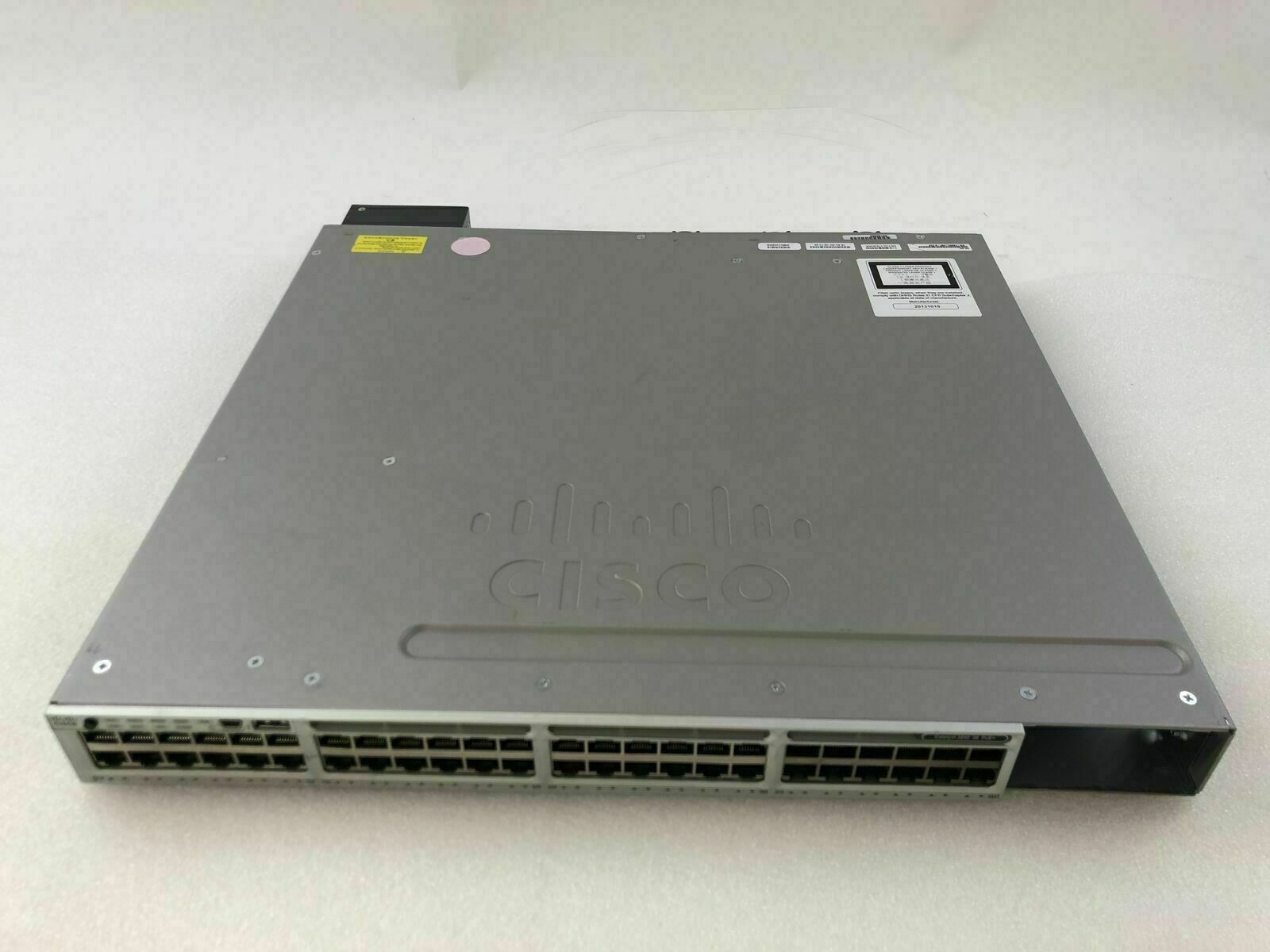 Cisco Catalyst WS-C3850-48F-L Switch 48 Port Gigabit PoE+ DUAL POWER SUPPLY