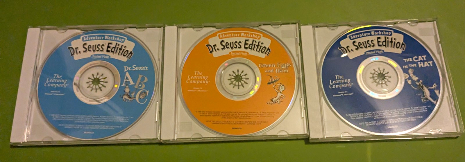 The Learning Company Adventure Workshop Dr. Seuss Edition Lot TESTED WORKING
