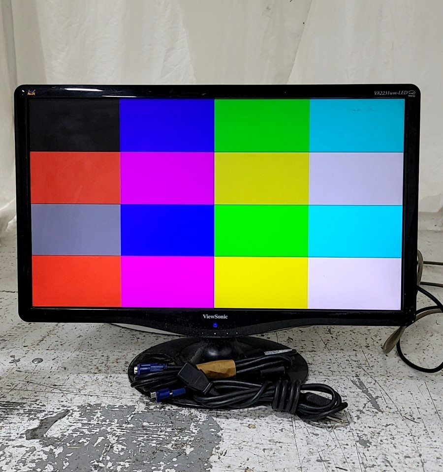 ViewSonic VS13694 VA2231WM-LED LCD Monitor 21.5" GRADE B DVI VGA SEE NOTES