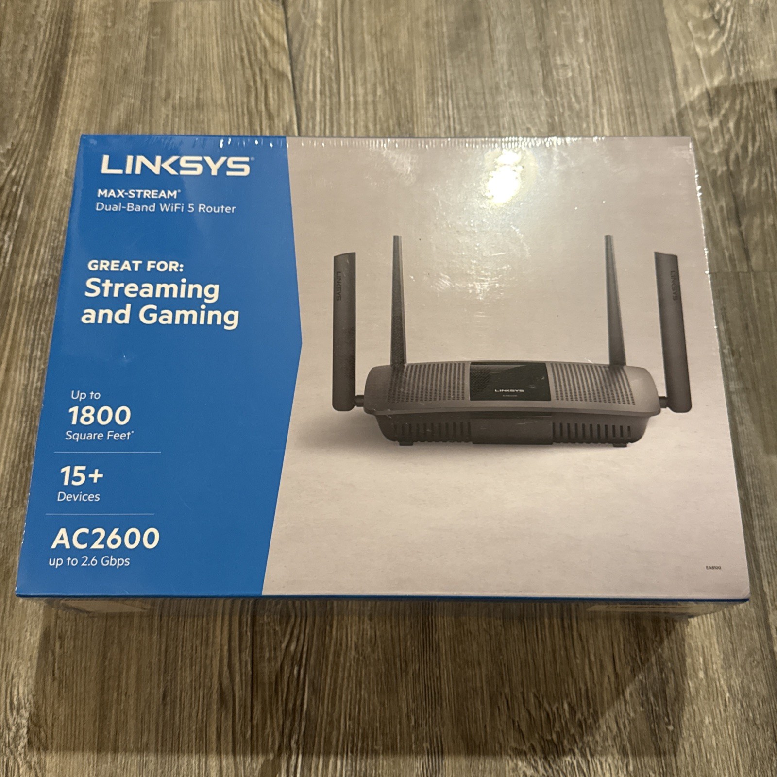 Linksys EA8100 Max-Stream AC2600 Dual Band MU-MIMO Gigabit WiFi 5 Router Sealed