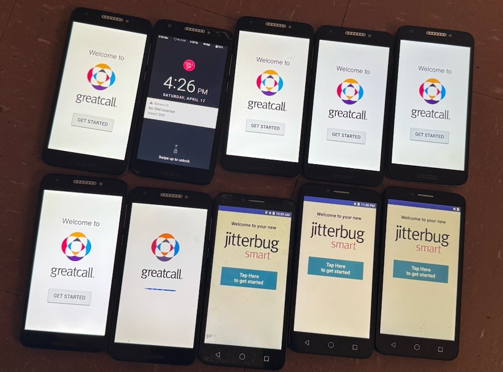 Lot Of 10 Alcatel Jitterbug Smart2 5049S (Verizon) Fast Ship Black Used READ