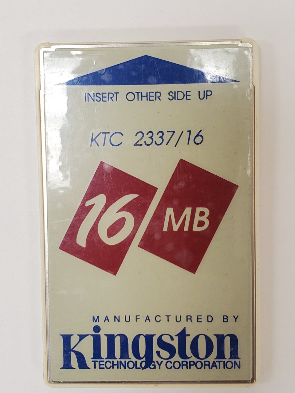 Vintage Rare KINGSTON 16 MB Flash Memory PC Card PCMCIA KTC 2337/16