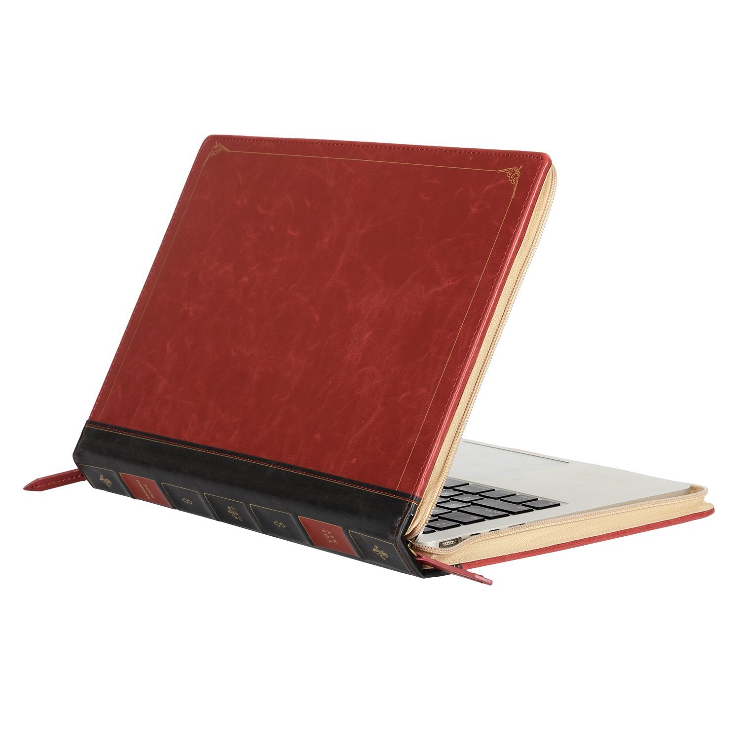PU Leather Laptop Sleeve Case for MacBook Air Pro 13 14 15 16 inch Vintage Cover
